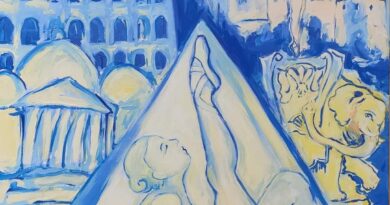 Halina Skroban e la sua arte alla Galleria Madonna dei Miracoli di Roma con “Roma danza nel blu”